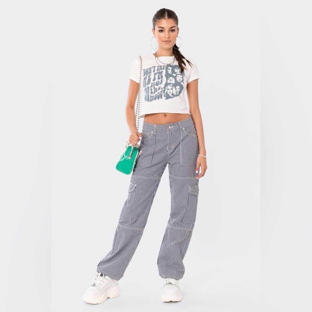 Edikted  Stripe Out Cargo Pants